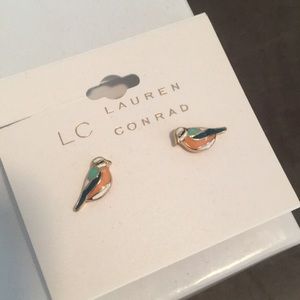 Lauren Conrad bird stud earrings
